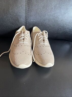 Cole Haan Women's Suede Sneakers in Taupe